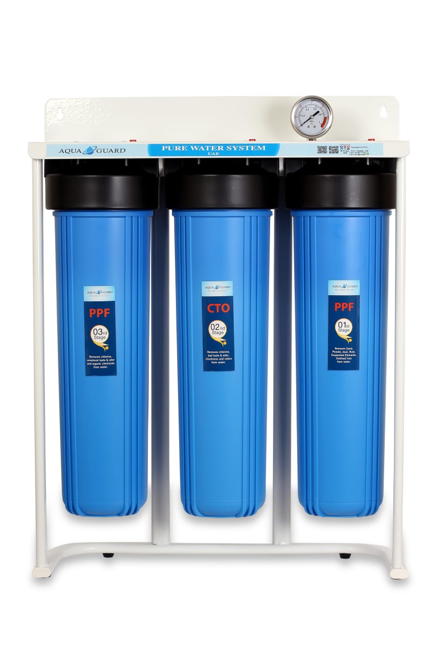 3 STAGE JUMBO VILLA & APARTMENT MAIN PIPELINE WATER FILTRATION SYSTEM