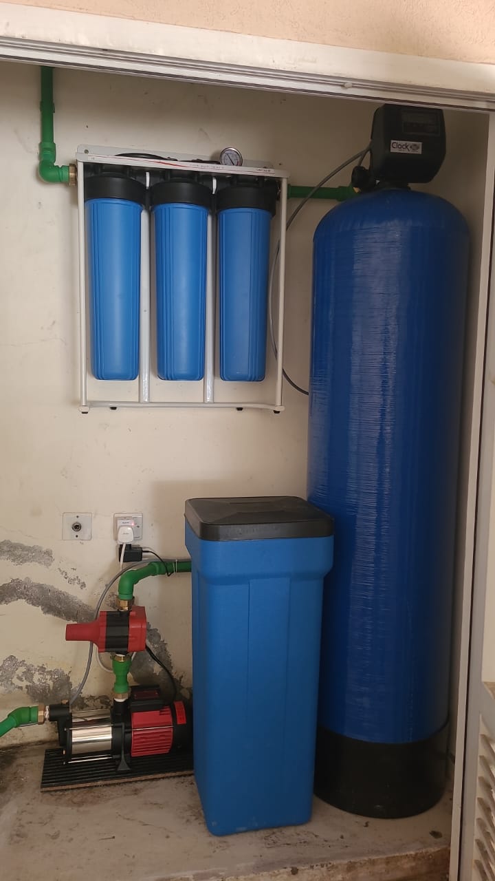 AQUAGUARD 3 STAGE JUMBO + WATER SOFTENER SYSTEM