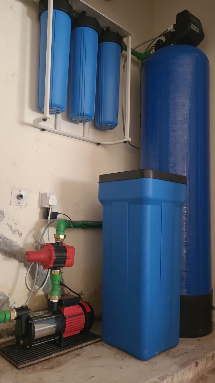 AQUAGUARD 3 STAGE JUMBO + WATER SOFTENER SYSTEM